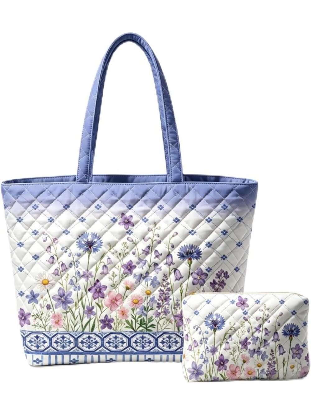 Stylish Quilted Tote Bags 2-Pack | Women's Handbags for Work & Travel